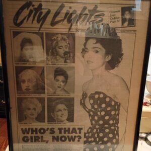 1988 City lights Madonna News Article rare find (Who's that girl,Now?)